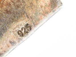 Ezüst (Ag) 0,925 kígyó mintás nyakék és karreif. Jelzett, össz 110 g