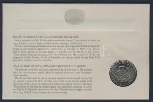 Azori-szigetek 1986. 100Esc "Függetlenség" bélyeges érmés borítékon, alkalmi bélyegzővel, ...