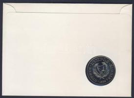 Ciprus 1986. 1Ł "WWF" bélyeges érmés borítékon T:BU