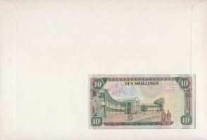 Kenya 1992. 10Sh dekoratív, nagyalakú bélyeges, bankjegyes borítékon T:I
