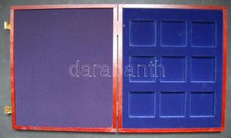 Éremtartó kazetta, 9 férőhellyel, 54x54mm