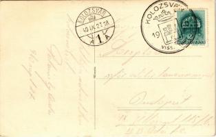 1940 Kolozsvár, Cluj; Látkép a Fellegvárról / view from the castle hill. Belle + "1940 Kolozsvá...