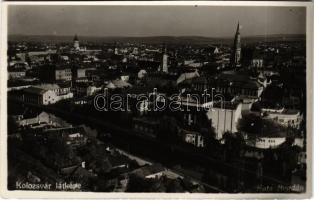 Kolozsvár, Cluj; színház, templomok / theatre, churches. Foto Bogdán, photo