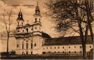 Csíksomlyó, Sumuleu Ciuc; kegytemplom. Gust és Puskás fényképészete kiadása / pilgrimage church