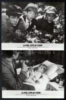 cca 1969 ,,Pál utcai fiúk" című magyar - amerikai film jelenetei és szereplői, 7 db vintage pro...