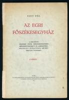 Voit Pál: Az egri főszékesegyház. Eger, 1934, Egri Keresztény Sajtószövetkezet Könyvkereskedése, 103+(1) p. Fekete-fehér képekkel illusztrálva. Kiadói papírkötés, kissé sérült, ragasztott gerinccel. A szerző, Voit Pál (1909-1988) művészettörténész által DEDIKÁLT példány.