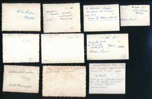 cca 1938-39 össz. 15 db fénykép Halasi Sándor repülő főhadnagy, a Délolaszországi Repülő Tanfolyam (...