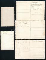 cca 1938-39 össz. 15 db fénykép Halasi Sándor repülő főhadnagy, a Délolaszországi Repülő Tanfolyam (...