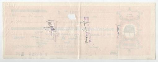 Budapest 1940. 5db, többnyire kitöltött váltó bélyegzésekkel, lyukasztással érvénytelenítve T:III