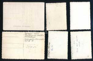 cca 1938-39 össz. 15 db fénykép Halasi Sándor repülő főhadnagy, a Délolaszországi Repülő Tanfolyam (...