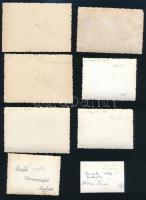 cca 1938-39 össz. 15 db fénykép Halasi Sándor repülő főhadnagy, a Délolaszországi Repülő Tanfolyam (...