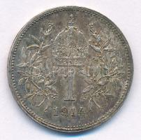 Ausztria 1914. 1K Ag "Ferenc József" T:XF patina
Austria 1914. 1 Corona Ag "Franz Jo...