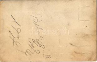 1927 Fehértemplom, Ung. Weisskirchen, Bela Crkva (?); utcakép, ház / street view with house. photo (...