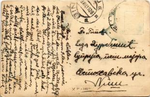 1928 Fehértemplom, Ung. Weisskirchen, Bela Crkva (?); utcakép, ház / street view with house. photo (...