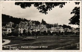 1937 Brassó, Kronstadt, Brasov; Parcul Cuteanu si Sirul / Park, villa (EK)