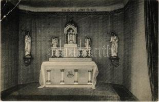 1913 Kolozsvár, Cluj; Marianum római katolikus tan- és nevelőintézet, díszterem oltár fülkéje, belső / Catholic boarding school, altar, interior (EB)