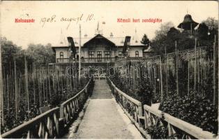 1908 Kolozsvár, Cluj; Kőmáli kert vendéglője. Lepage Lajos kiadása / park, restaurant