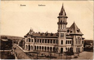 1918 Buzau, Buzeu, Bodzavásár; Rathaus / town hall (EB)