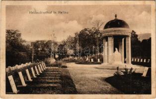 1923 Nagydisznód, Heltau, Cisnadie; Heldenfriedhof / Hősök temetője, első világháborús katonai temető / WWI military heroes cemetery (fl)