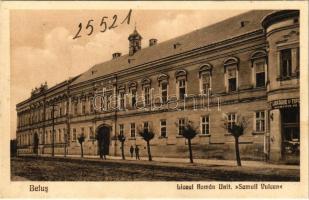 Belényes, Beius; Liceul Roman Unit. "Samuil Vulcan" / Román unitárius gimnázium / Romanian Unitarian grammar school (r)