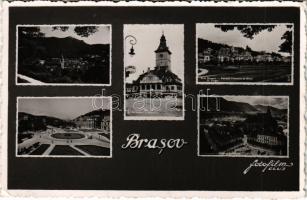 1943 Brassó, Kronstadt, Brasov; mozaiklap / multi-view postcard (EK)