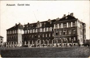 Kolozsvár, Cluj; Tanítók háza / teachers' training institute (kopott sarok / worn corner)