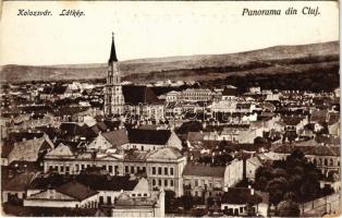 Kolozsvár, Cluj; látkép. Keszey Albert kiadása / Panorama / general view (kopott sarkak / worn corners)