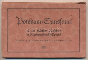 Potsdam, Sanssouci - pre-1945 leporello booklet with 12 postcards