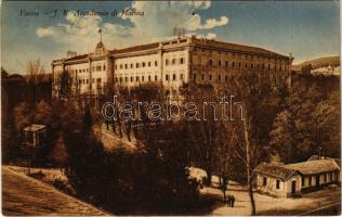 1913 Fiume, Rijeka; J. R. Accademia di Marina / K.u.k. Kriegsmarine Akademie / Austro-Hungarian Navy academy / Osztrák-Magyar haditengerészet akadémia. Radici & Tomc (fa)