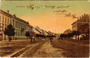 1910 Otocsán, Otocac; utca / street. C.W. Josip B. Oreskovic 15678. (EK)