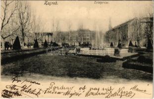 1905 Zagreb, Zágráb; Zrinjevac / park