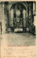 1902 Máriabeszterce, Máriabisztrica, Marija Bistrica; templom belső / church interior (szakadás / tear)