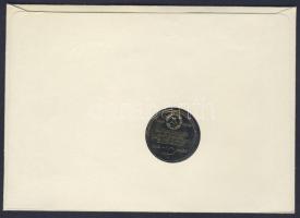 NDK 1989. 10M "40 éves az NDK" bélyeges érmés borítékon alkalmi bélyegzővel T:1