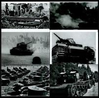 Különféle tankok, különféle forrásokból, eltérő időben készült felvételek, 9 db modern nagyítás, 10x15 cm