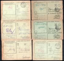 1944 18 db tábori postai levelezőlap II. világháború idejéből, ugyanazon honvédtól Szentetornyára, B...