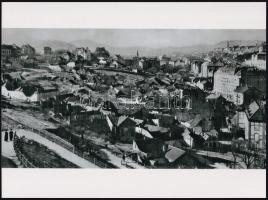 1927 Tabáni látkép, 1 db modern nagyítás Balogh Rudolf (1879-1944) fényképész, fotóriporter felvétele nyomán, 17,8x23,8 cm