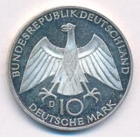 Német Szövetségi Köztársaság 1972D 10M Ag "Olimpia-München / Csomó" T:XF,VF patina, karc, ...