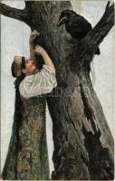 1918 Hearts complaint. Russian art - T.S.N. R.M. No. 91. s: S. Solomko (EK)