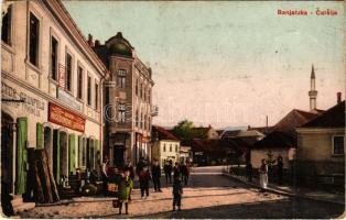 1917 Banja Luka, Banjaluka; Carsija, Grunfeld, Husedzinovic / square, shops + K. und K. Milit. Post Banjaluka (EB)