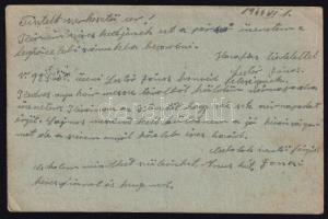 1944 tábori postai levelezőlap II. világháború idejéből, az Orosházai Friss Hírek kiadó hivatalának ...