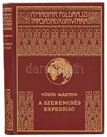 Vörös Márton (1900-1993): A szerencsés expedíció. Hans W. Ahlmann kutató útja asz északi jégvilágba. Magyar Földrajzi Társaság Könyvtára. Bp.,[1934.], Franklin,140+2 p.+20 (kétoldalas fekete-fehér fotók) t.+2 (térképek) t. Egészoldalas fekete-fehér fotókkal, és két térképpel illusztrált. Kiadói dúsan aranyozott egészvászon sorozatkötésben, a borítón egészen kis kopásnyomokkal, de alapvetően jó állapotban