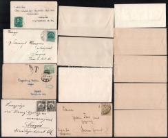 cca 1930-60 28 db kisméretű üdvözlőkártya és 15 db mini boríték