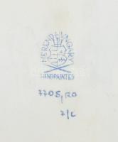 2 db Herendi Rotschild mintás, tálka. Kézzel festett, jelzett, nagyobbik javított 9 cm, 14 cm
