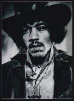 cca 1968 James Marshall ,,Jimi Hendrix (1942-1970) amerikai gitáros, énekes, zeneszerző portréja, 1 db modern nagyítás a néhai Lapkiadó Vállalat központi fotólaborjának archívumából, 21x15 cm
