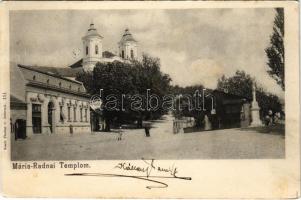 1906 Máriaradna, Radna; templom, tér. Fischer G. 111. / church, square (Rb)