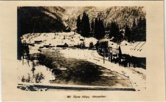 Felsővisó, Viseu de Sus (Máramaros); Fajna-völgy a Kárpátokban, tél / valley in winter. photo (non PC)