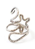 Ezüst(Ag) gyűrű, jelzett, méret: 57, nettó: 5,5 g