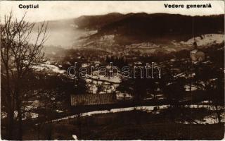 1928 Rónaszék, Costiui (Máramaros); Vedere generala / látkép télen. Wisner és Dávid kiadása / general view in winter (EK)