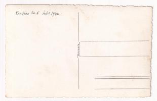 1942 Buziás-fürdő, Baile Buzias; Trenul bailor / fürdő vasút, vonat, gőzmozdony / spa railway, train...