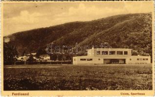 1939 Nándorhegy, Otelu Rosu, Ferdinand, Ferdinandsberg; Uzina, Sporthaus / gyár, sportház / factory, sport house (EK)